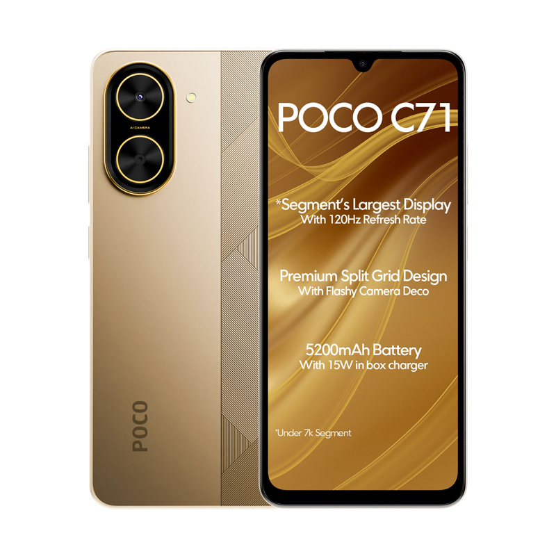 گوشی موبایل شیائومی مدل Poco C71 ظرفیت 64 گیگابایت رم 4 گیگابایت